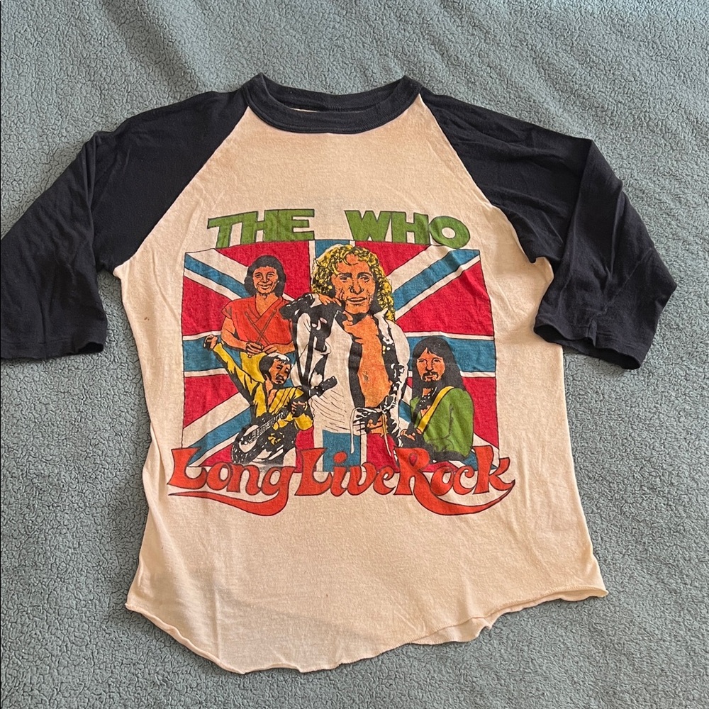The Who Shirt - Black and Cream